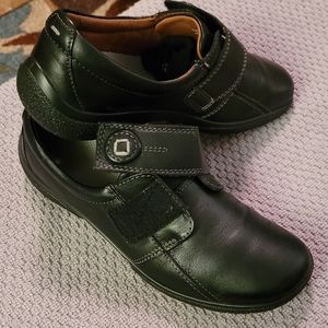 Hotter Sugar Slip-Loafer Shoes in Black